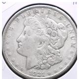 1921 S PEACE DOLLAR VF