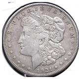 1921 S MORGAN DOLLAR VF