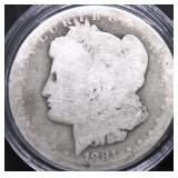 LOW BALL 1881 O MORGAN DOLLAR PQ