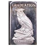 1OZ .999 SILVER ART BAR