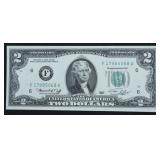 GEM BU TWO DOLLAR FEDERAL RESERVE NOTE