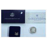 PROOF CONSTITUTION SILVER DOLLAR W BOX PAPERS