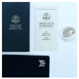 PROOF KOREAN WAR SILVER DOLLAR W BOX PAPERS