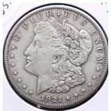 1921 S MORGAN DOLLAR VF