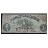 1862 VIRGINIA 1$ TREASURY NOTE VF