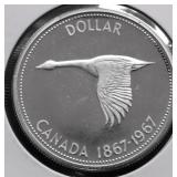 1967 CANADA SILVER DOLLAR CHOICE SPECIMAN