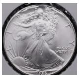 1986 SILVER EAGLE GEM