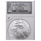 1996 NGC MS69 SILVER EAGLE
