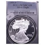 1996 P PCGS PF70DC SILVER EAGLE