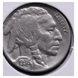 1936 BUFFALO NICKEL AU