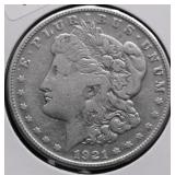 1921 S MORGAN DOLLAR VG