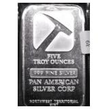 5 OZ .999 SILVER BAR