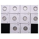 10 MERCURY DIMES