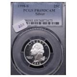 1998 S PCGS PF69DC SILVER QUARTER