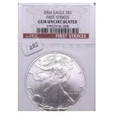 2006 NGC GEM SILVER EAGLE