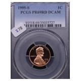 1995 S PCGS PF69DC RED LINCOLN
