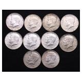 10 40 % SILVER HALF DOLLARS