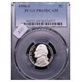 1996 S PCGS PF69DC NICKEL