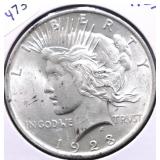 1923 PEACE DOLLAR CHOICE BU