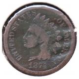 1874 INDIAN HEAD CENT VG