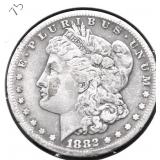 1882 S MORGAN DOLLAR VG