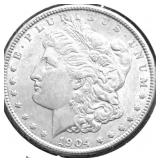 1904 MORGAN DOLLAR AU