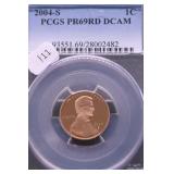 2004 S PCGS PF69DC RED LINCOLN CENT