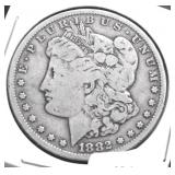 1882 O MORGAN DOLLAR VF