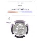 1964 NGC PF69 WASHINGTON QUARTER