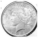 1923 CHOICE BU PEACE DOLLAR