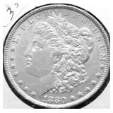 1880 MORGAN DOLLAR AU