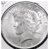 1923 CHOICE BU PEACE DOLLAR