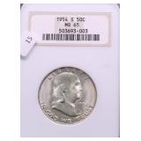 1954 S NGC MS65 FRANKLIN HALF DOLLAR