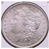 1884 O GEM BU MORGAN DOLLAR