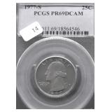 1977 S PCGS PF69DC WASHINGTON QUARTER