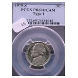 1979 S PCGS PF69DC JEFFERSON NICKEL