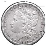 1887 S MORGAN DOLLAR XF