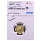 2016 P NGC GENUINE 1/10 OZ .999 GOLD KANGROO