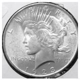 1923 CHOICE BU PEACE DOLLAR