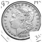 1885  MORGAN DOLLAR VF