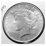 1923 CHOICE BU PEACE DOLLAR
