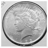 1922   PEACE DOLLAR AU
