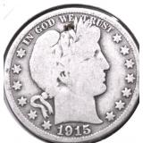 1915 D BARBER HALF DOLLAR G