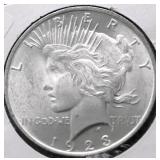 1923 CHOICE BU PEACE DOLLAR