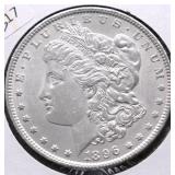 1896 MORGAN DOLLAR AU