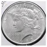 1923 CHOICE BU PEACE DOLLAR