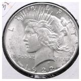1922 CHOICE BU PEACE DOLLAR