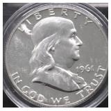 1961 PROOF FRANKLIN HALF DOLLAR