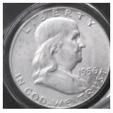 1956 CHOICE BU FRANKLIN HALF DOLLAR