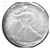 1990 SILVER EAGLE GEM